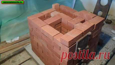 Подробная кладка печи 3х3,5 кирпича