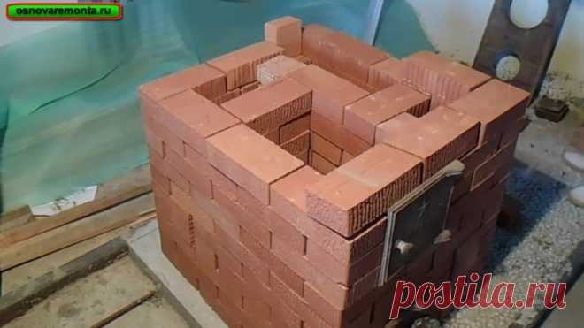 Подробная кладка печи 3х3,5 кирпича