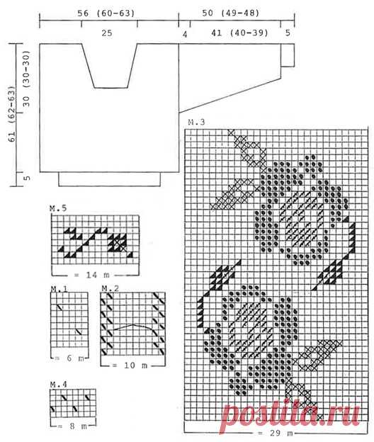 DROPS 28-21 - DROPS jumper with roses in “Alaska”. - Free pattern by DROPS Design