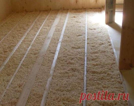 Утепление полов в брусовом доме: способы