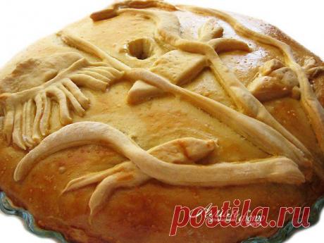 202. Пирог с рыбой и квашеной капустой