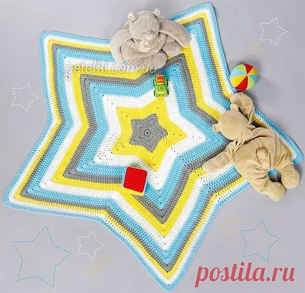 Коврик Звезда крючком