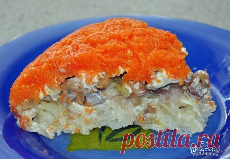 САЛАТ "ЛИСИЧКА" 
Простой, но очень нежный и вкусный салат!

ИНГРЕДИЕНТЫ:
● 2 филе куриной грудки
Показать полностью…