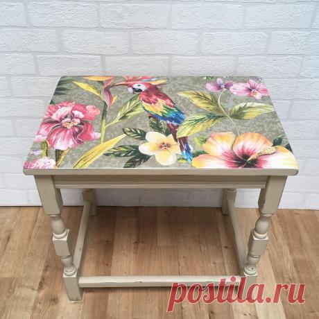 Декупаж мебели, советы по подготовке к работе, мастер-классы