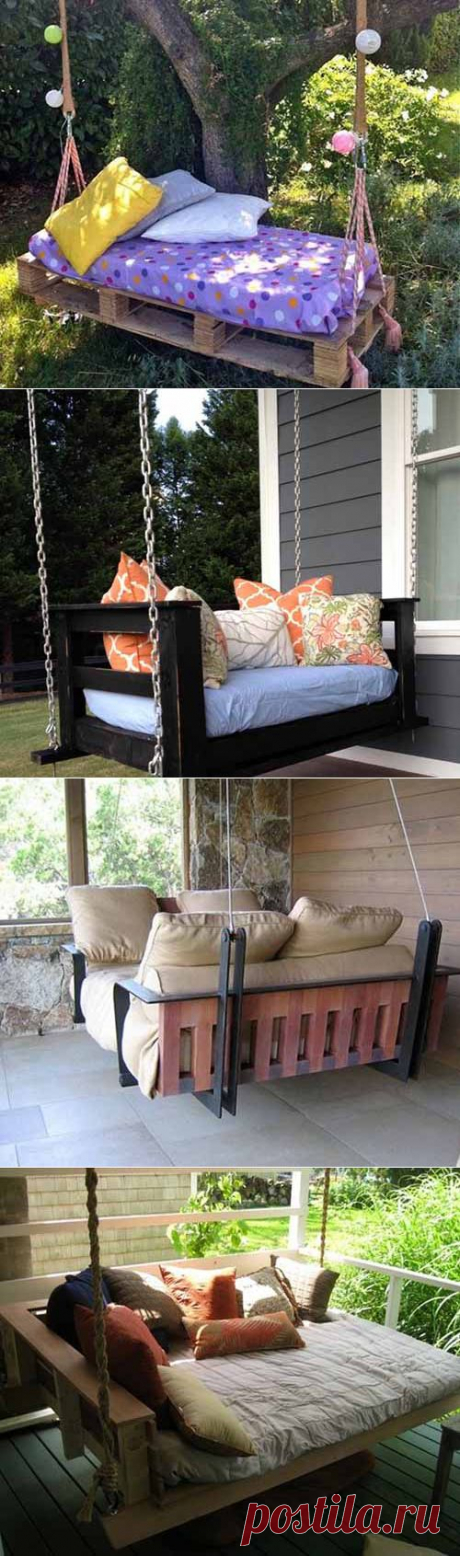 12 Creative Pallet Garden Swings | Home Design DIY
