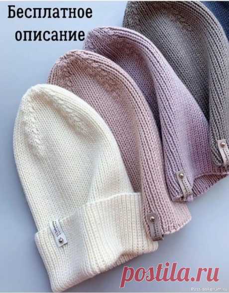 Шапочка спицами. Описание | Вязание спицами аксессуаров .