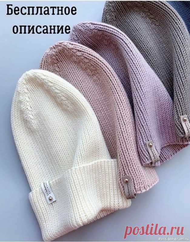 Шапочка спицами. Описание | Вязание спицами аксессуаров .