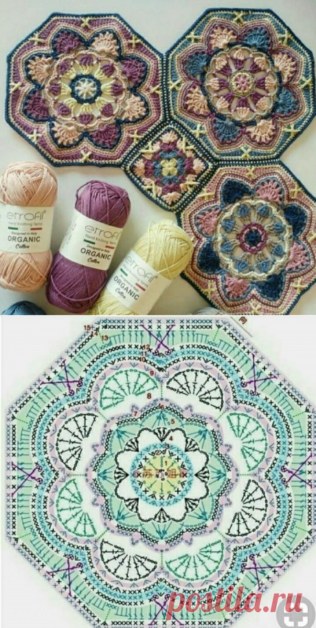 Красивый мотив крючком — Сделай сам, идеи для творчества - DIY Ideas