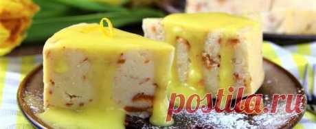 Картофельный пирог с лимонным соусом. Норвегия