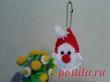 Санта Клаус - магнит, брелок, игрушка на елку. Santa Claus - a magnet, keychain, a toy on the tree.