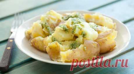 Молодая картошка с соусом на Supersadovnik.ru