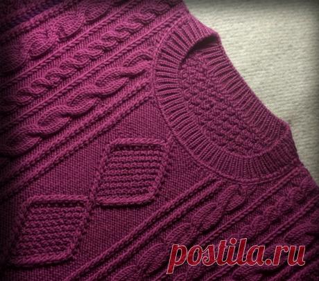 Красивые способы обвязки горловины и проймы спицами - Modnoe Vyazanie ru.com