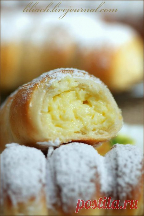 супервкусные Булочки с ЗАВАРНЫИ кремом - Мягкое тесто и много нежного крема