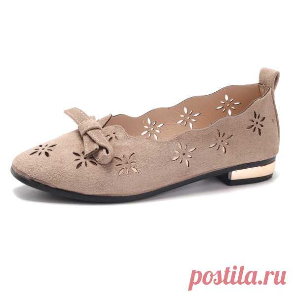 Hot-sale Hollow Low Cut Uppers Flat Shoes Soft Loafers For Women - NewChic