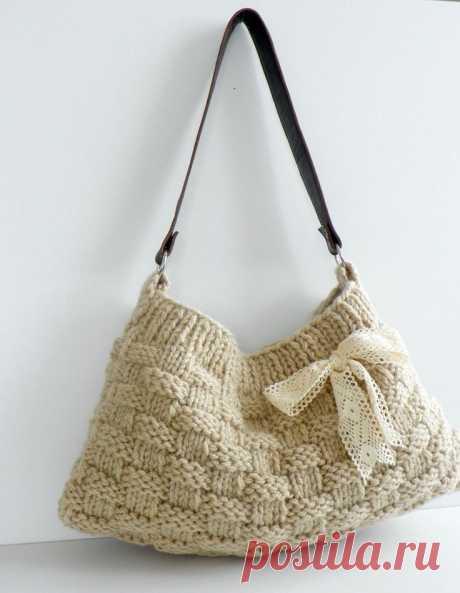 (434) OFF 15% NzLbags New Neutral - Ecru-Cream Knit Bag, Handbag - Shoulder Bag, Leather Strap Nr-0180