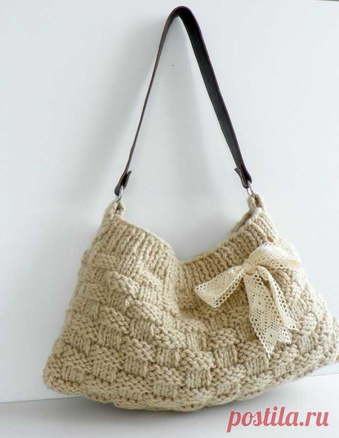(434) OFF 15% NzLbags New Neutral - Ecru-Cream Knit Bag, Handbag - Shoulder Bag, Leather Strap Nr-0180