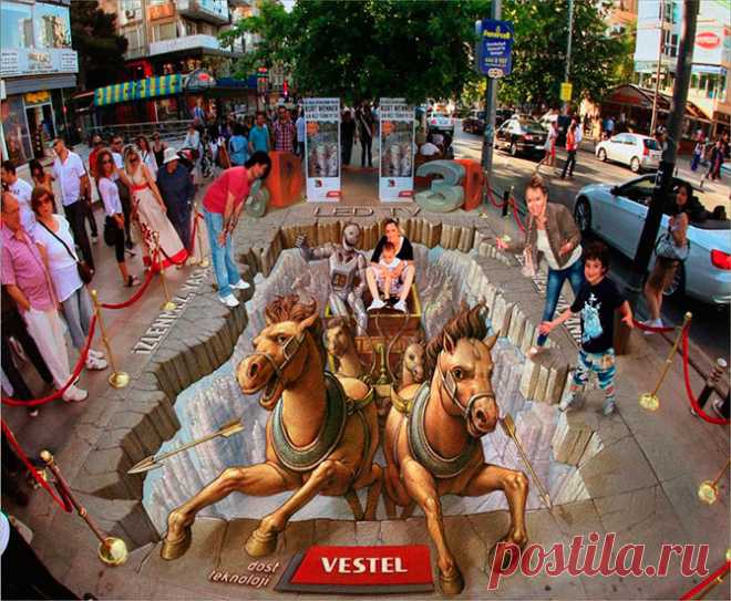3D-рисунки уличного мастера Курта Веннера