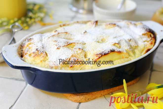 Запіканка зі здоби з яблуками та сиром | Picantecooking