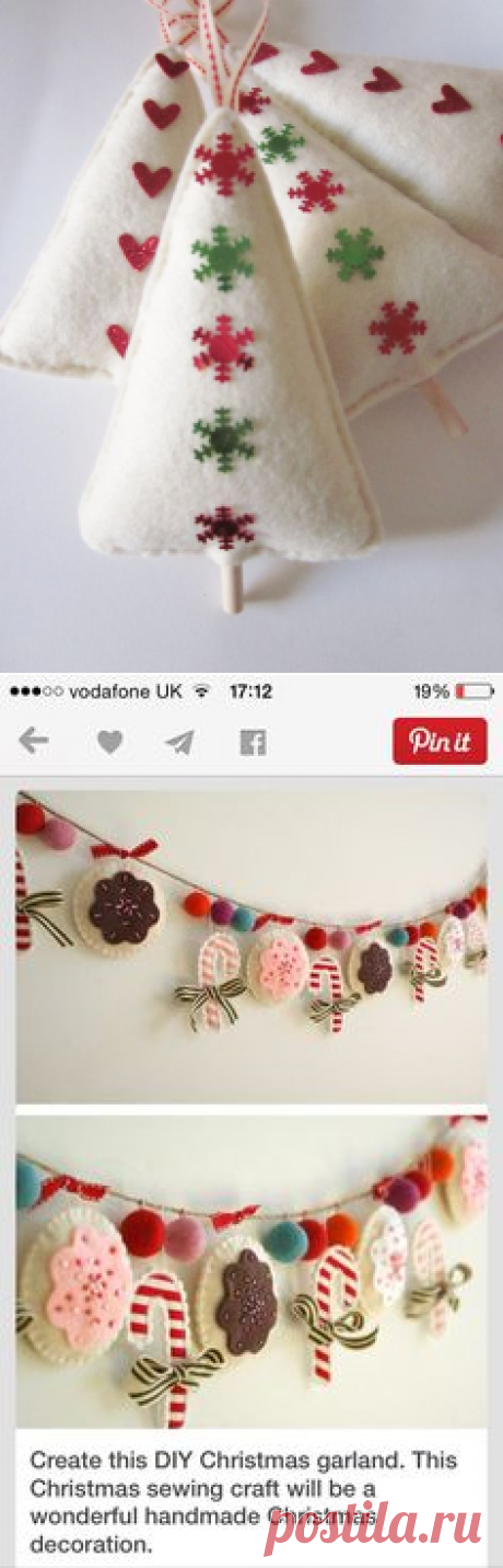 (95) Felt Christmas trees ornaments | Felt crafts