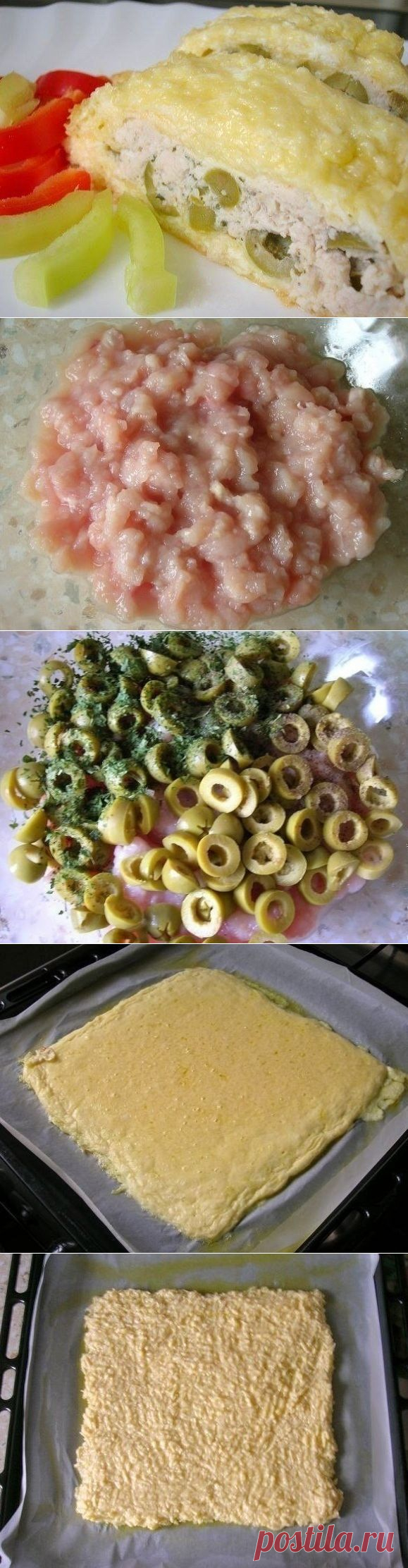 Как приготовить рулет из сыра и курицы - рецепт, ингридиенты и фотографии
