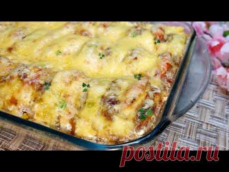 Вкуснее Голубцов! КАБАЧКИ с Фаршем в Духовке. Быстрый и Вкусный УЖИН из Кабачков