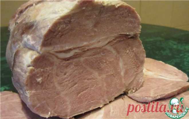 Прессованная свинина одним куском в ветчиннице Кулинарный рецепт