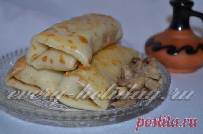 Блинчики с грибами