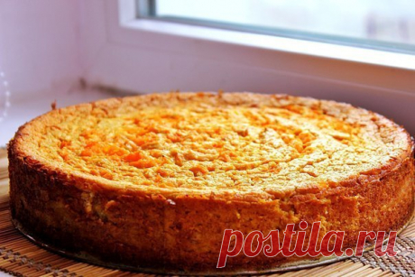 Морковный ПП-пирог