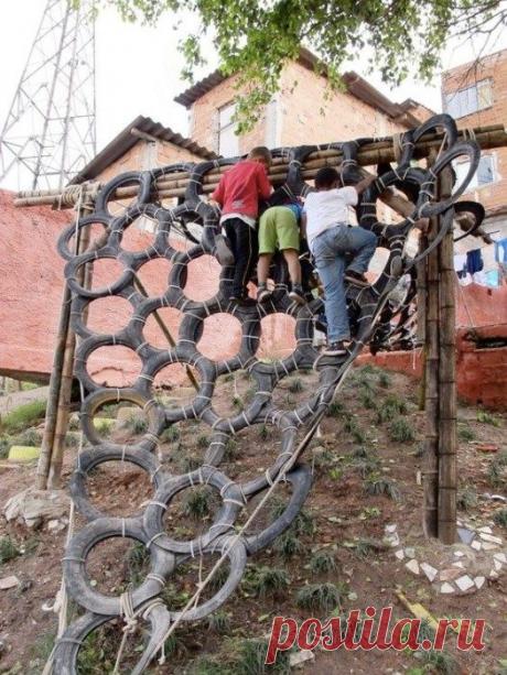 Способы использования старых шин