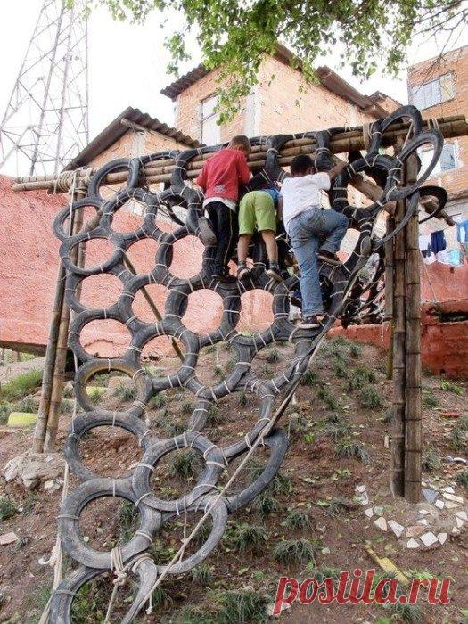 Способы использования старых шин