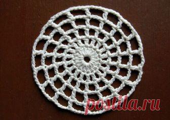 Как вязать круг филейной сеткой. Схема Схема вязания крючком круга филейной сеткой