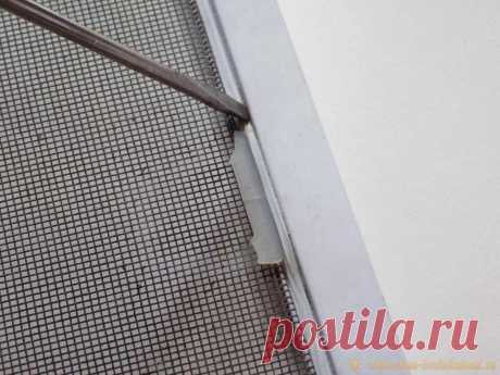 Как заменить ручки на москитной сетке пластикового окна