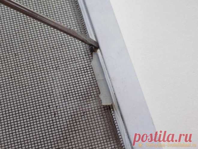 Как заменить ручки на москитной сетке пластикового окна