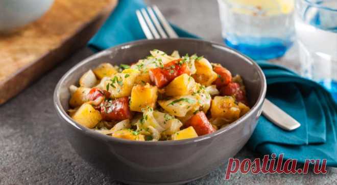 Быстрое рагу с капустой и картофелем, пошаговый рецепт с фото
