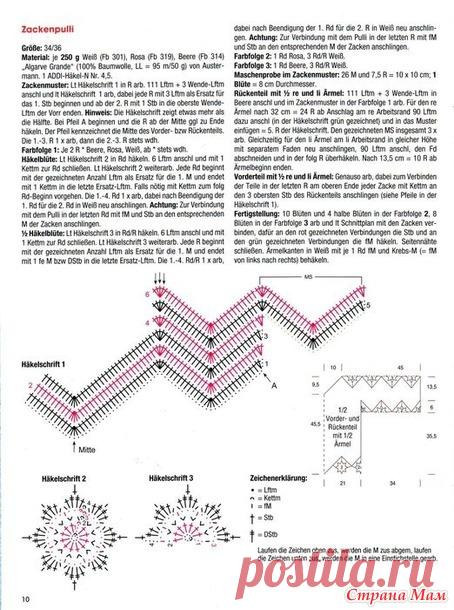 Зиг-заг крючком, модели и схемы - Страна Мам
