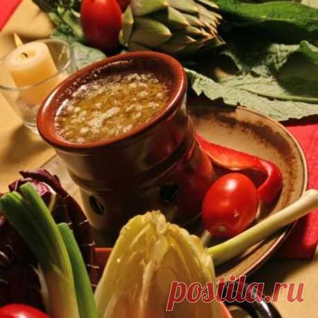 Итальянская закуска Банья кауда