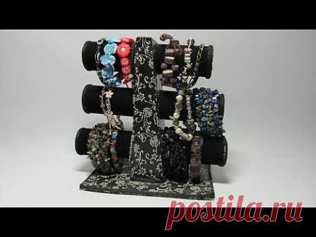 Tutorial. Organizador de pulseras. Portapulseras. - YouTube