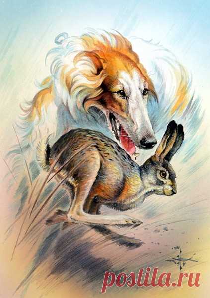 Собаки в изобразительном искусстве, часть 31 – Блог. Run, пользователь Марина Николаева | Группы Мой Мир