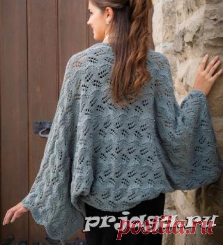 Женское пончо и болеро спицами или крючком