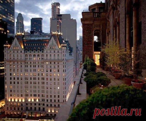 Вечерний Манхэттен, Нью-Йорк, США