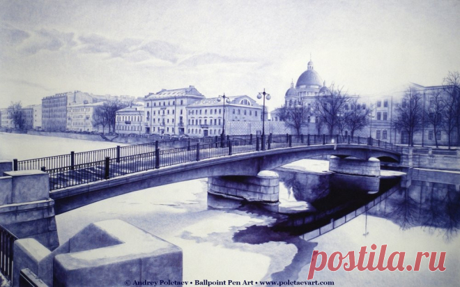 Фотореалистичная живопись шариковой ручкой от Андрея Полетаева