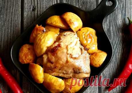 Новогоднее горячее - курица с яблоками 🎉🎄🍎🎄🍏🎄🍽🎄🥂🎄🎊 - пошаговый рецепт с фото. Автор рецепта Инга🌱🌳 ✈️ . - Cookpad