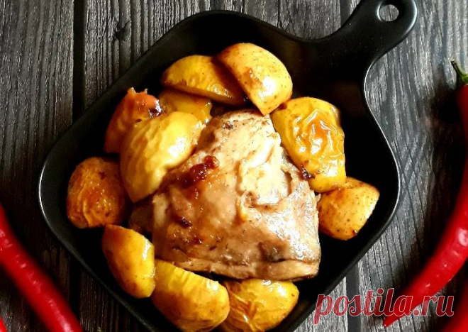 Новогоднее горячее - курица с яблоками 🎉🎄🍎🎄🍏🎄🍽🎄🥂🎄🎊 - пошаговый рецепт с фото. Автор рецепта Инга🌱🌳 ✈️ . - Cookpad