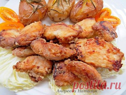 Хрустящая курица в пряном маринаде 

Очень вкусная курочка, с хрустящей корочкой снаружи и сочным мясом внутри. Мне очень понравилась! 
Ингредиенты: 
• Филе куриное (400-700г) — 600 г 
Показать полностью…