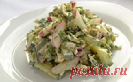 Сырный салат с редиской