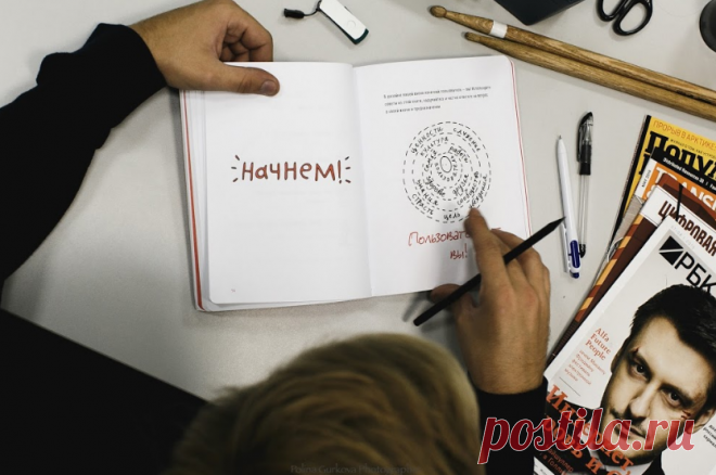 Составьте список ингредиентов вашей жизни. Разложите их на четыре квадранта→