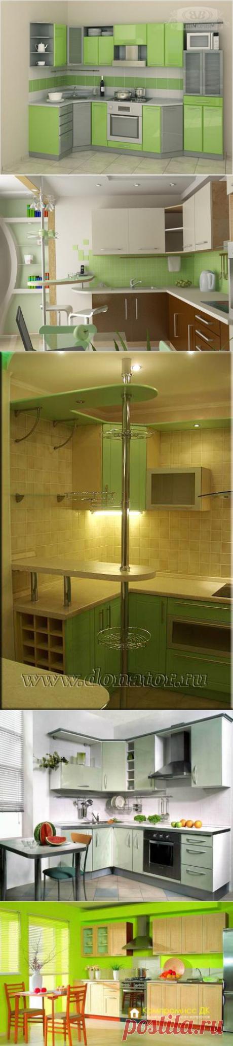Кухня в зеленом цвете. Идеи для интерьера.
