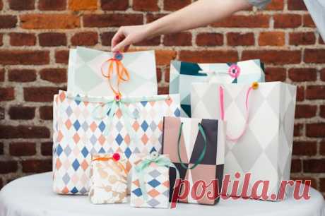 Как сделать оригинальные подарочные пакеты своими руками