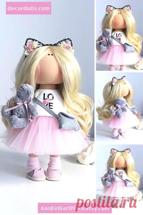 Tilda Doll Handmade Fabric Decor Doll Textile Rag Doll | Etsy