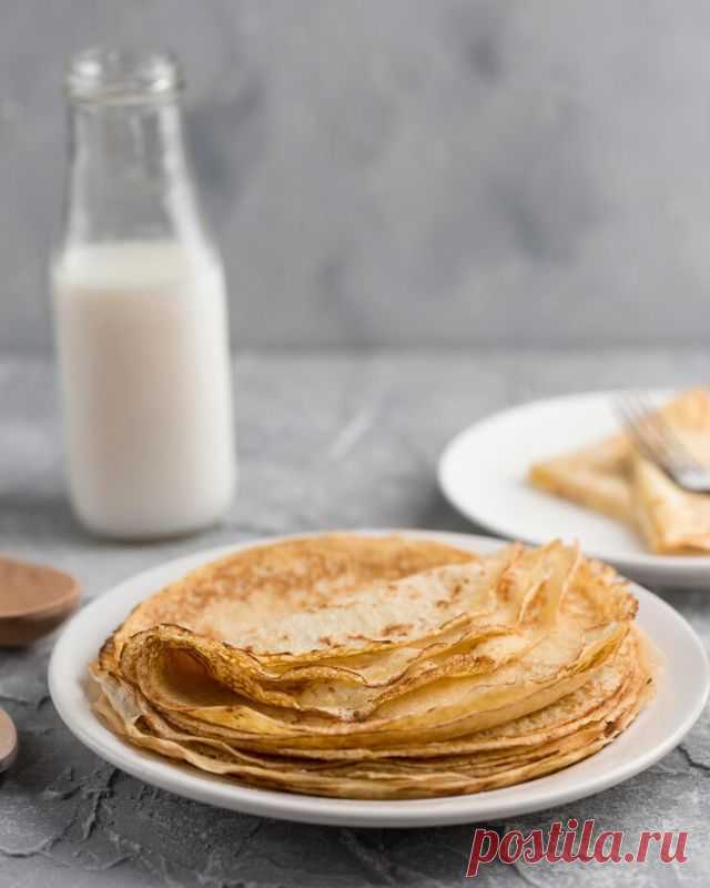 Блины с мясом на кефире — Готовим дома